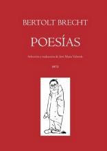 Portada de 'Bertolt Brecht. Poesías'